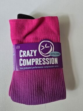 Hot Pink To Purple Gradient Compression Socks